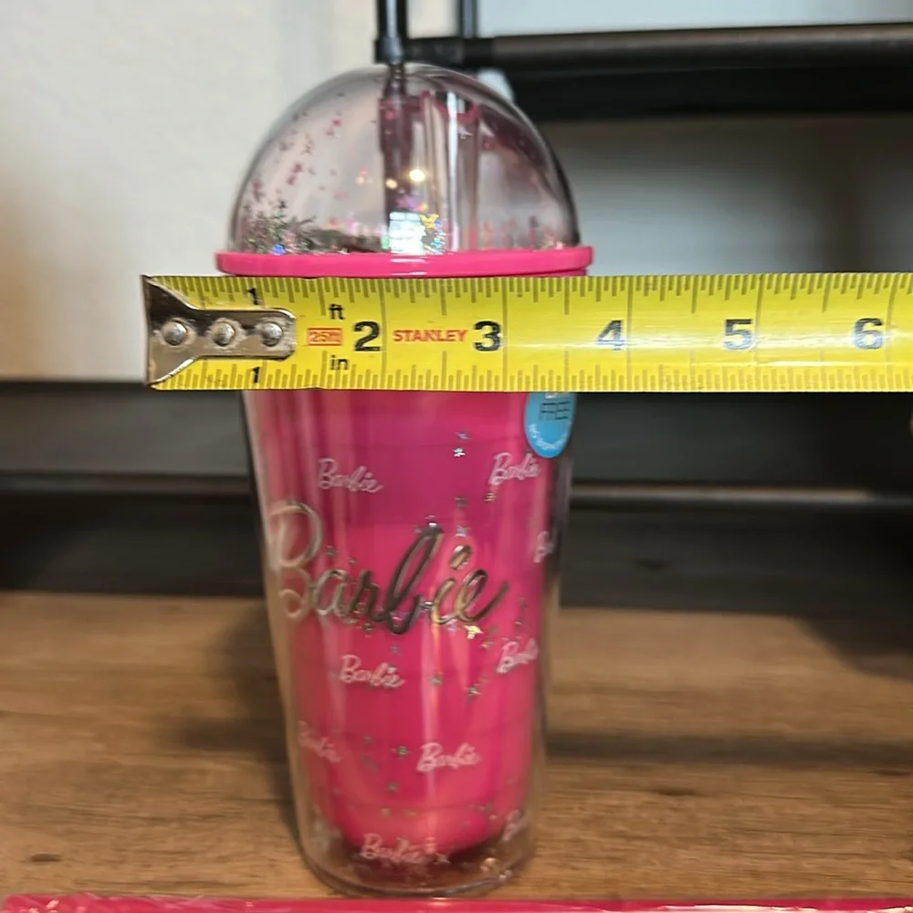 Barbie Pink Party Favor Tumbler with Straw‎ 600ml PBA Free